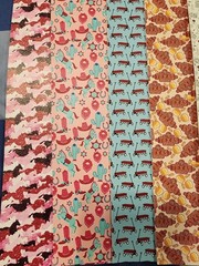 Polka Dotted Peach Faux Leather 6 Sheets 9×12 Texas Roadhouse Western RAE DUNN