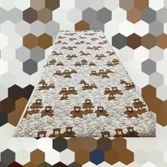 Princess Fabrics, Inc Teddy Bears with Bowties Cotton Fabric 2 Yards Pattern 480