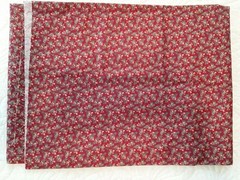 Touch of Baltimore Cotton Fabric 44×40″ Red Floral Calico for Henry Glass 8186