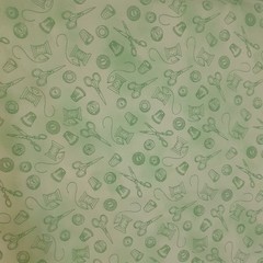 Exclusively Quilters Classic Cotton Sewing Notion Fabric Green 3yds – in 2 pcs