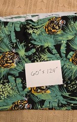 Vintage Rosewood Fabrics Inc. Lightweight Cheetah Animal Print Fabric 60″ × 124″
