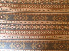 Southwest Muted Colors Knit Fabric Blue Brown Red Gray 2 Yards 45” Wide