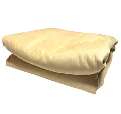 Microfiber Suede Upholstery Fabric 9 7/8 Yards X 55″ W Piece Light Golden Yellow