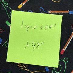 MARY ELLEN HOPKINS SSI Chalkboard Signatures Names Quilting Cotton Fabric 1y+34″