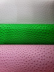 Neon Lime ostrich faux vinyl Marine grade UV Fabric Sold By The Yard For Upholst