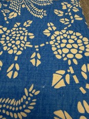3 PCS Vintage Homespun Cotton Fabric Handwoven Stripe Textile Lot