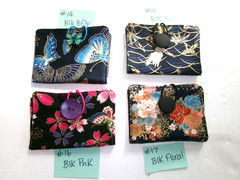 Tea Wallet, Tea Bag Wallet, Small Item Wallet or Holder, 4 Pocket, Handmade