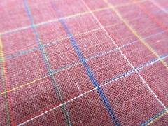 3+ Yds Fabric Mauve Multicolor Plaid Polyester Blend 45 In Wide Lightweight