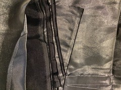 Dark Silver Metallic Satin Fabric 60×254 In About 7 yards Sewing Decor Backdrop