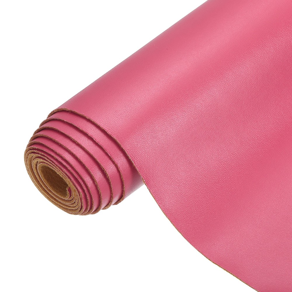 1 Yard PU Faux Leather Fabric for Red Pink Faux Leather Material