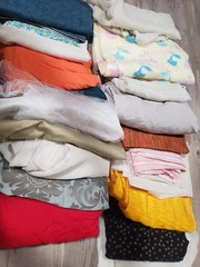 Lot Of Yards of Cotton / Blend Fabric for Hobby Craft DIY Sewing Projects 20