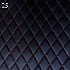 100x158cm Faux Leather Quilted PVC Fabric Car Interior Upholstery Mat