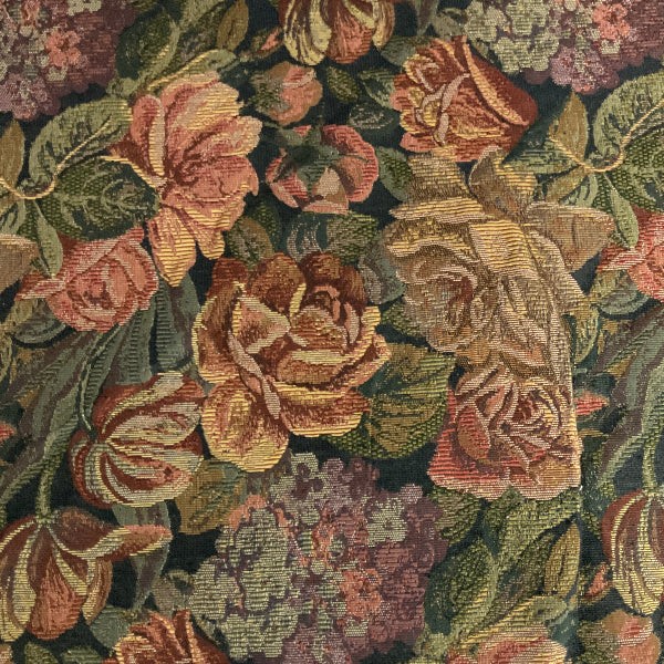 Burch Kewadin Hunter Green Designer Floral Upholstery Fabric