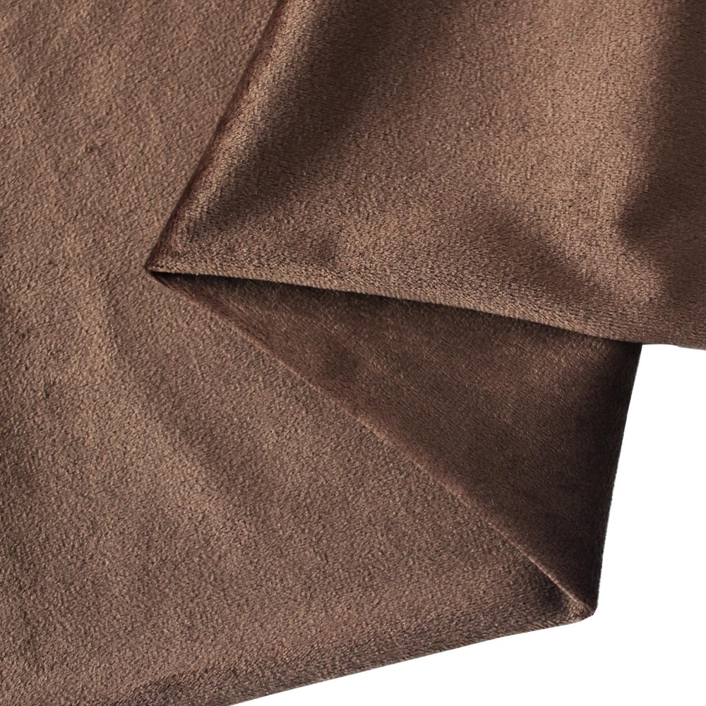 Velvet Fabric, 60” x 80” (150CM x 200CM) Soft x 80”, Dark Brown