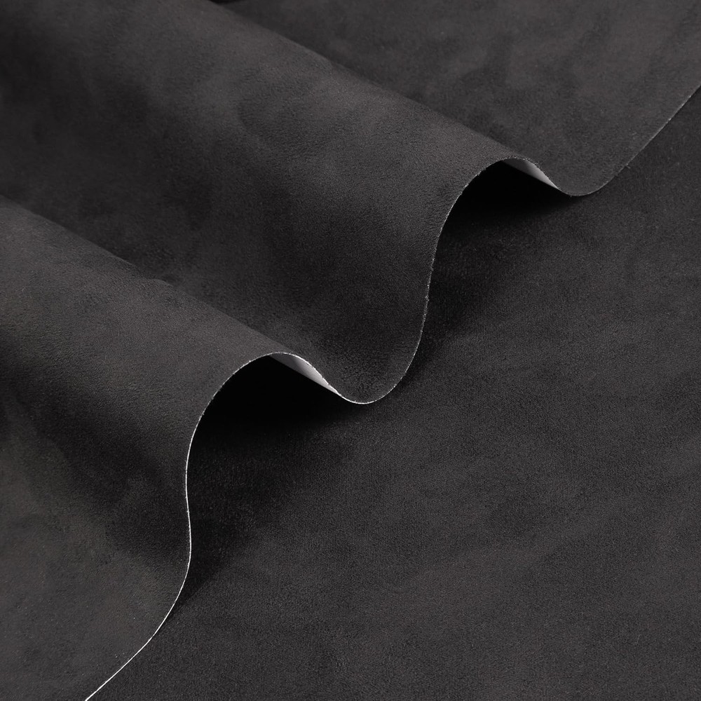 Black Suede Fabric Wrap Suede Wrap Self-Adhesive Car Interior Film 16in x 59in