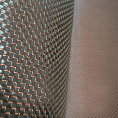 3k 250gsm Plain Weave Cloth Rose Gold Reflection Metallic Carbon Fiber Cloth