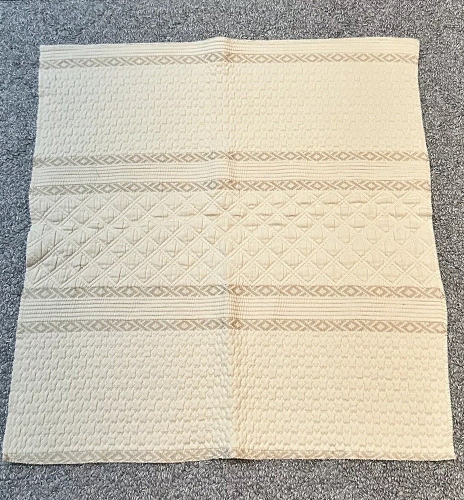 Stroheim Fabric Sample 16” x 17” Ayla 2403B Cotton Neutral Nude Beige Crafts