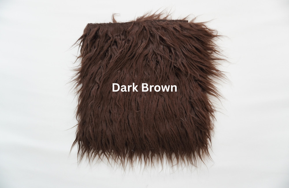 Long Hair Faux Fur Fabric Squares & Rectangles Multiple Colors & Sizes