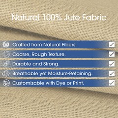 Natural Burlap Fabric 51″ wide (10 yards) 100% Natural Burlap/Jute