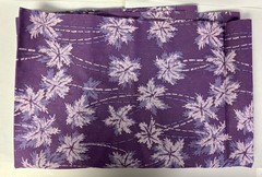 Lahaina Batik Cotton Fabric Hawaiian Type Print Palm Trees Purple 42″wx3yds NOS