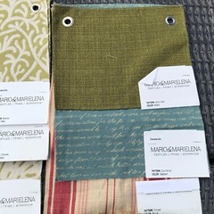 Mario & Marielena Seaside Fabric Samples Swatches Sewing Crafts Green Lot 1 of 3