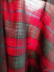 Vintage Pendleton 100% Wool Plaid Fabric Remnant – 60″ Wide x 1 3/8 Yards