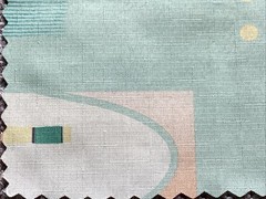 Atomic Mid century Modern Fabric Square Greens 30”X 30” Great for A Pillow