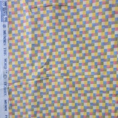 Debbie Mumm-Mumms The Word Vintage Flannel Fabric Pastel Checker Plaid 1.75Yd