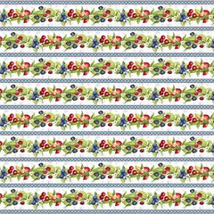 LUMIN – White Owl Textiles – Patchwork Picnic by Susan Winget – Rpt Stripe –