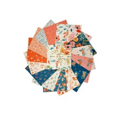 Stephanie 5″ charm pack floral Goldfish squares by Clothworks Quilt Fabric