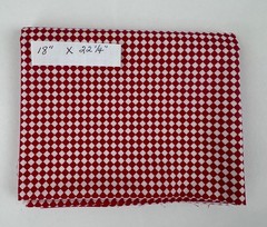 Dark Red Themed Printed Cotton Fabric for Crafts or Quilting