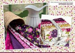 Moda WILD MEADOW 43134 31 Purple Lavender Floral SWEETFIRE ROAD Quilt Fabric