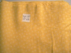 Golden Yellow with White Flowers Print Cotton Fabric 9 yards 33″