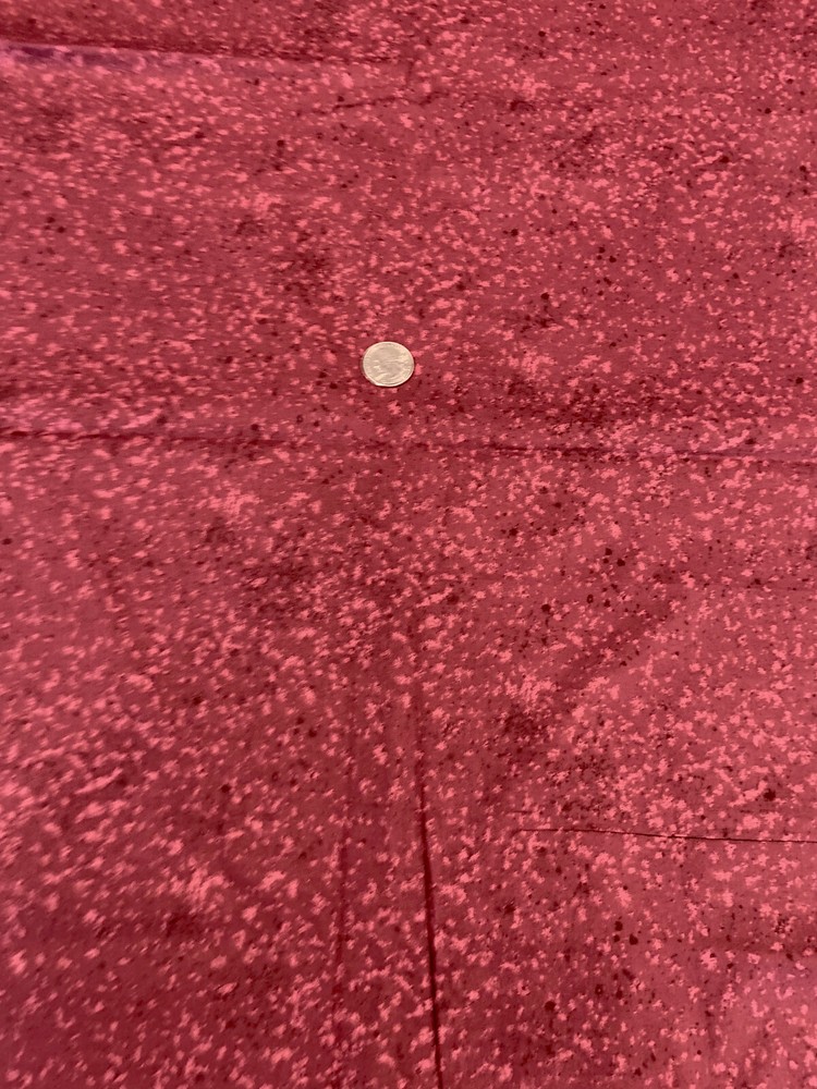 29″ MMFab Rose Speckled Raspberry Cotton Fabric OOP