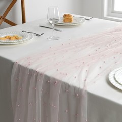 Counfeisly Blush Pink Tulle Fabric 1 Yard