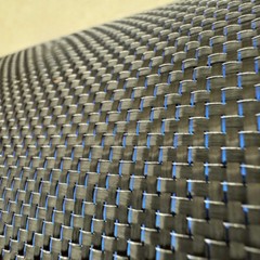 3K 230gsm metal wire plain carbon fiber cloth blue + silver 100*50cm (40″*20″)