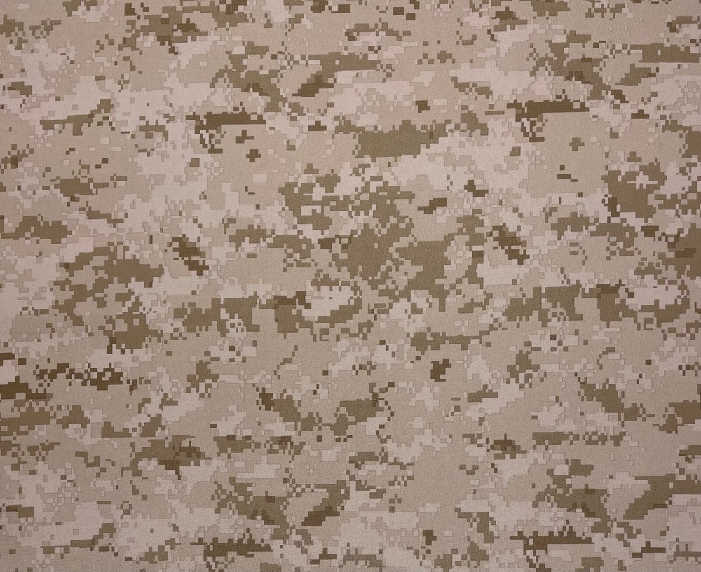 DIGITAL CAMO DESERT BEIGE 600D ARMY CRAFT PACK CLOTH FABRIC DWR BY YARD 59″ W