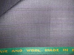 Aston Martin Lagonda Gray Striped 40% Mohair 60% S100s English Suiting 3m 220g/m