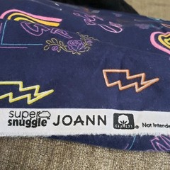 Joann Super Snuggle Cotton Flannel Fabric girl power Peace Sign Love Hearts