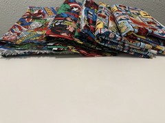 Marvel DC Comics Fabric Lot Large Pieces Cotton Sewing Quilting Craft