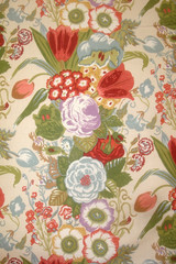 1 of 30 yds COWTAN & TOUT Fabric Angelica Floral Linen Cotton Upholstery BTY