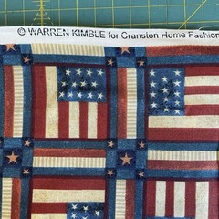 Americana American Flag Patriotic Checkers Warren Kimble 2.4 Yards