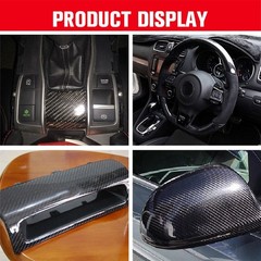 40″ – 118″ Real Carbon Fiber Fabric Cloth Roll 3k 200gsm 2×2 Twill Weave Black