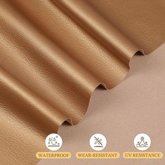 Faux Leather Fabric, 55″ Wide Upholstery Fabric by The Yard Marine Vinyl Fabr…