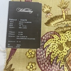 P/K Lifestyles Williamsburg Upholstery Samples 6 Large 27” x 26”Mixed Colors