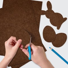 20 Pcs Brown Felt Fabric Sheet 8″ x 12″ Assorted Color Felt Fabric Sheets ..