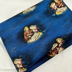 Christmas Nativity Holy Family Cotton Fabric Quilting Cranston VIP 3 1/2 Yards