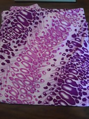 Fun Purple & Lavender Knit Fabric Cheetah type print 58″ wide 2 ½ yards