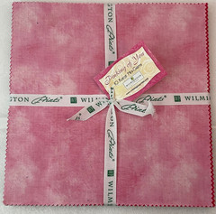 10 Karat Mini Gems Wilmington 24 ct Pinking of You Layer Cake Fabric Q510-11-510