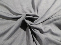 Gray WASHABLE Wool/Bamboo Soft Knit! Flowing and Easy-Care Comfort!